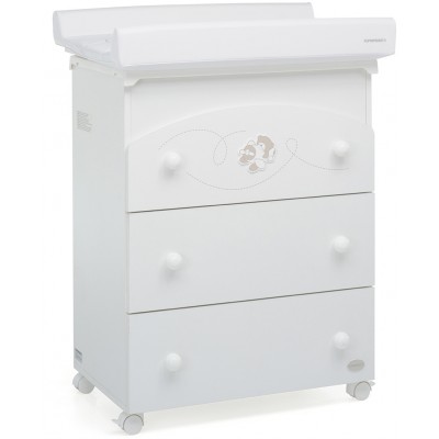 Cassettiera Fasciatoio Foppapedretti Babyfly Bianco