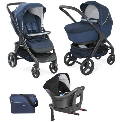 Trio Chicco StyleGo Up Crossover Seggiolino Auto I-Size Blue Passion Trio Chicco StyleGo Up Seggiolino Auto I-Size Blue Passion