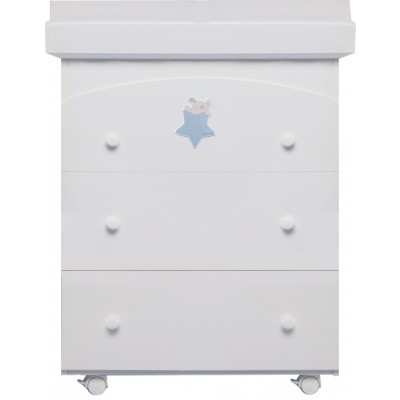 Cassettiera Fasciatoio Chicco Silver Cagnolino Pigrone Bianca