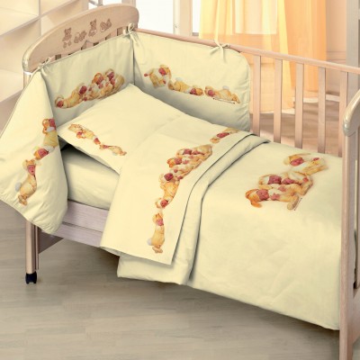 Completo Piumone Sfilabile Anne Geddes Giallo Bunnies