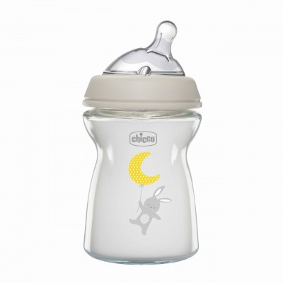 Biberon Chicco NaturalFeeling 0m+ Pure Glass 250ml 