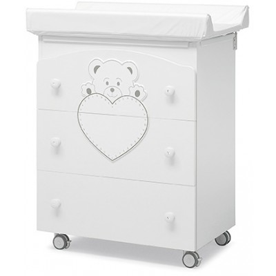 Cassettiera Fasciatoio Erbesi Lulu/Cucciolo Bianco