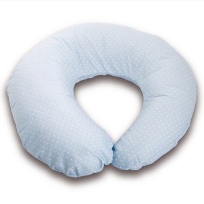 Cuscino Allattamento Billo e Pallina Piquet Azzurro Pois
