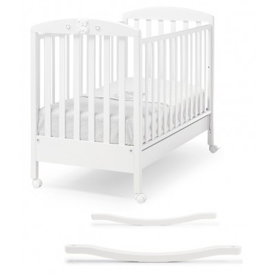 Lettino Erbesi Jolly Bianco + Kit Dondolo