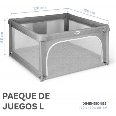 MS Innovaciones Parco giochi L - 120x120 - Grigio 