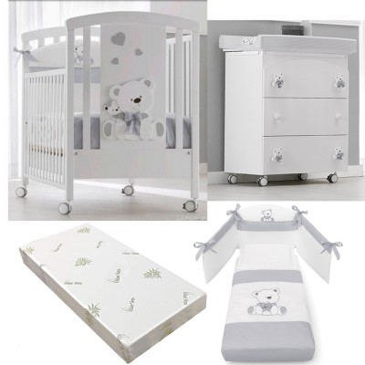 Set Erbesi Tato Bianco Grigio