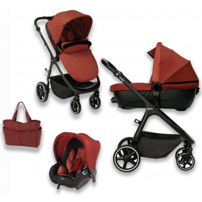 Trio Brevi Adon con capazo homologado Toscana 256 Trio Brevi Adon con Navicella Omologata Toscana 256