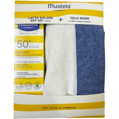 Kit Mustela Latte Solare SPF 50+ 100 ml con Telo Mare