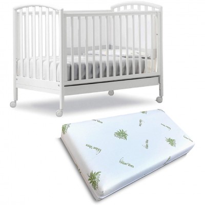 Lettino Pali Ciak Bianco + Materasso