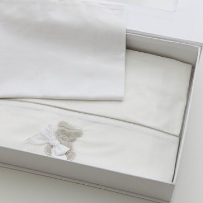 Set Lenzuola per Carrozzina Nanan Coccolo Bianco 3pz
