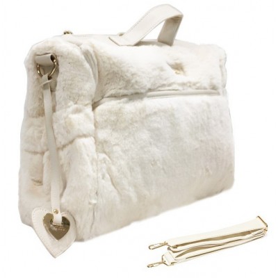 Borsa Da Passeggio Nanan In Pelo Ecru