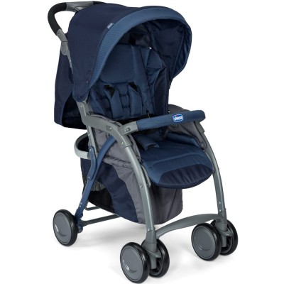 Passeggino Chicco Simplicity Plus Top Blue Passion con Coprigambe