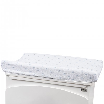 Coprifasciatoio in Spugna Picci Bianco Stelle Celeste
