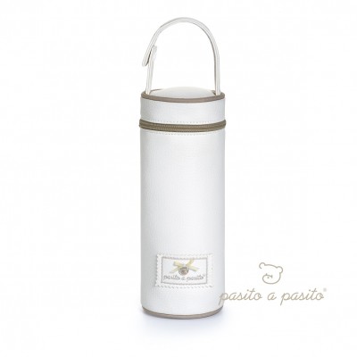 Portabiberon Pasito a Pasito Alejandra in Ecopelle Bianco Beige