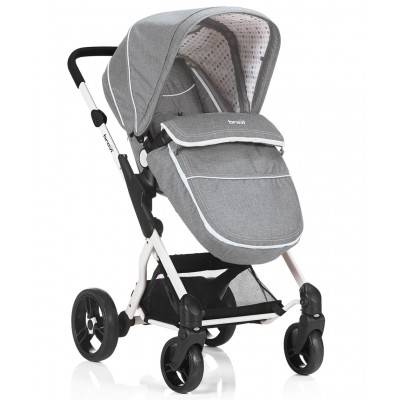 Brevi Presto City Cochecito Gris Melange 077 Brevi Presto City Cochecito Gris Melange 077