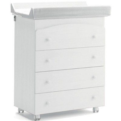 Cassettiera Fasciatoio Azzurra Design Quattro Bianco