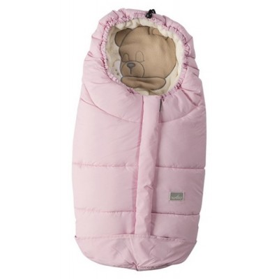 Sacco per Seggiolino Auto Gr.0 e Carrozzina Nuvita Ovetto Cuccioli Soft Pink Beige Sleeping Bear