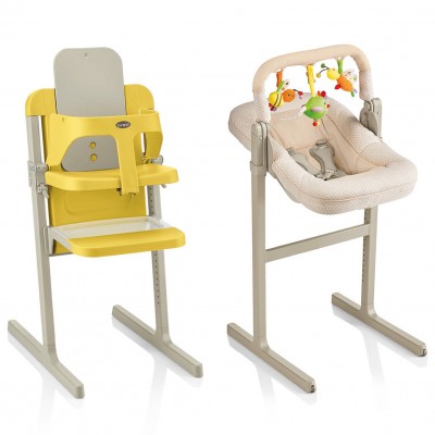 Trona Brevi Slex Evo Amarillo Cedro + Hamaca mecedora Seggiolone Sdraietta Brevi Slex Evo