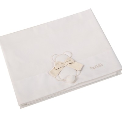 Set Lenzuola Nanan per Lettino 3pz Fiocco Bianco