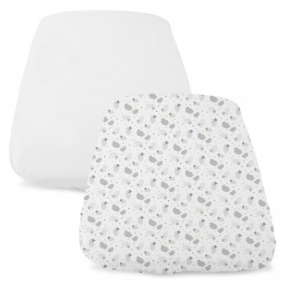 Set Lenzuola con Angoli Chicco Next 2 Me Forever Grey Sheep 2pz