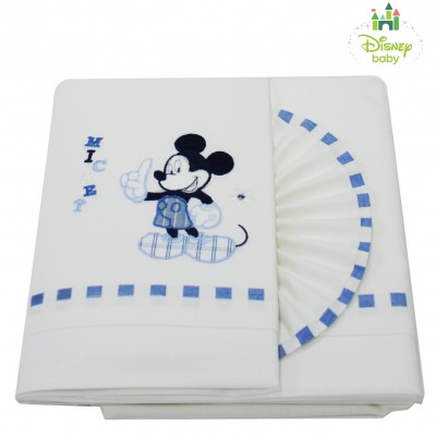 Lenzuoline per Lettino Disney 3 Pz Mickey Mouse 032