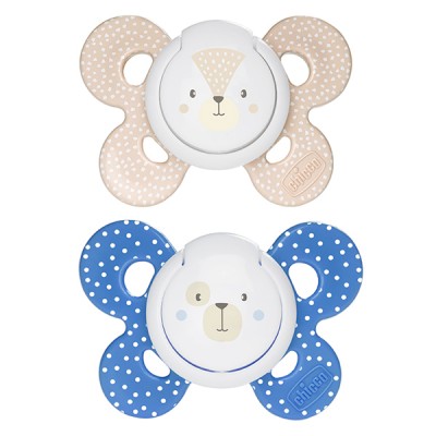 Chicco Physio Comfort Chupete Silicona 2pcs Beige Azul 6-16m