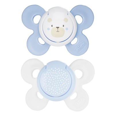Chicco Physio Comfort Chupete Silicona 2uds Azul Claro Blanco 0-6m
