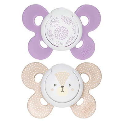 Chicco Physio Comfort Chupete Silicona 2pcs Lila Beige 6-16m