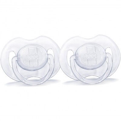 Succhietti Avent Trasparenti in Silicone 0-6m 2pz