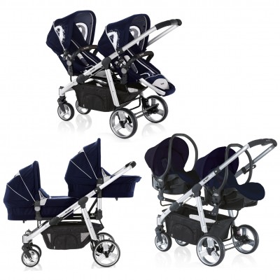 Trio Gemellare Brevi Ovo Twin Blu