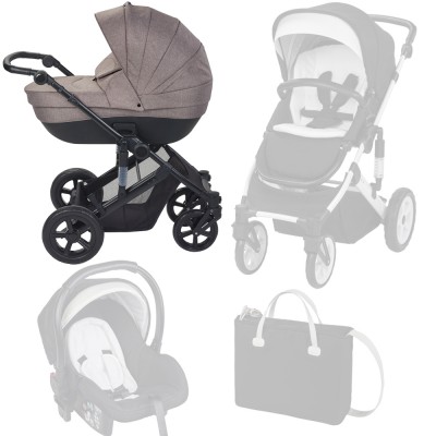 Trio Plebani Vivo Beige con marco negro Trio Plebani Vivo Beige con Telaio Nero