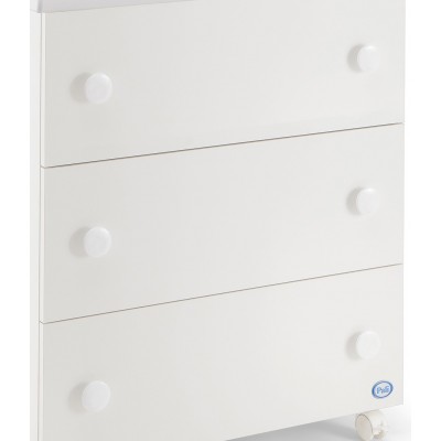 Set Pomelli Pali per Cassettiera Fasciatoio Bianco