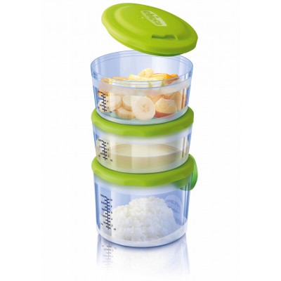 Set Contenitori Porta Pappa Chicco 3 Pz System Easy Meal