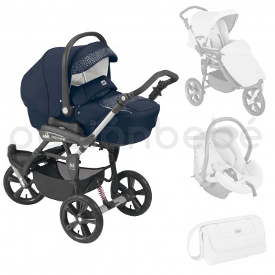 Cam Il Mondo Del Bambino ART891 Cortina X3 Tris Evolution Cochecito con sistema de tres módulos, cristales, azul Cam Il Mondo Del Bambino ART891 Cortina X3 Tris Evolution Cochecito con sistema de tres módulos, cristales, azul