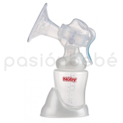 NUBY EXTRACTOR DE LECHE MANUAL RECIPIENTE DE 240 ML Y BASE EN OFERTA