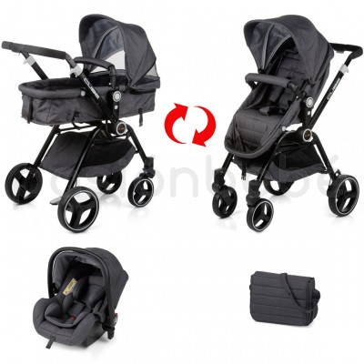 Cochecito 2 piezas Cube convert Asfalto Cochecito 2 piezas Cube convert Asfalto