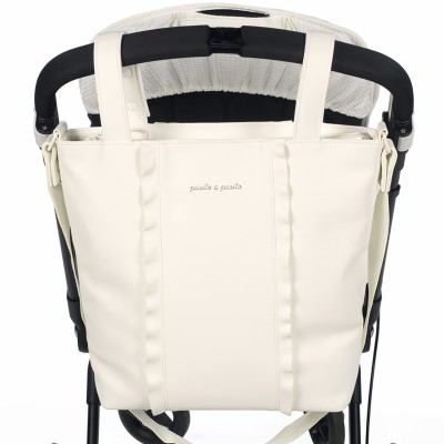 BOLSO PASITO A PASITO NIDO CON VOLANTES POLIPIEL PARA SILLA DE PASEO BEIGE EN OFERTA