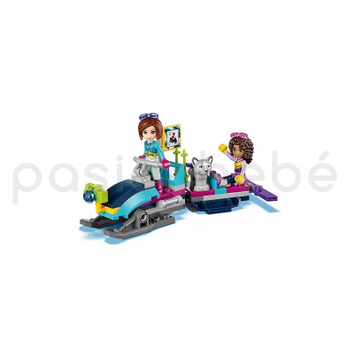 lego friends estacion de esqui cabaña