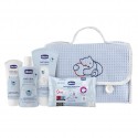 Set Beauty Piquet Chicco Natural Sensation Baby Cosmetic Set Azzurro
