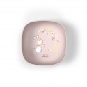 Ciotola con Coperchio Chicco Rosa 6m+