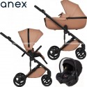 Trio Anex Eli Fantasy (Capazo,Chasis,Asiento Silla de Paseo ,Silla de Coche Cosmo y Adaptadores para Grupo 0+)