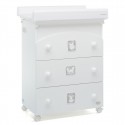 Cassettiera Fasciatoio Foppapedretti Babyzoo Bianco
