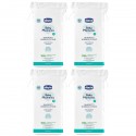 Kit 4 Pacchi Quadrotti Morbido Cotone Chicco Baby Moments 60 Pz (240 pz)