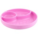 Piatto Chicco in Silicone con Ventosa Rosa