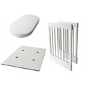 Kit Trasformazione Per Culla Pali Lab 03 e Lab 09 in Lettino Bianco