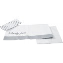 Lenzuoline per Lettino Contact Azzurra Design Lovely Pois Bianco Grigio