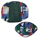 Rivestimento + Cappottina Seggiolino Auto Ovetto Pam Verde Orsetti