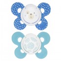 Chicco Physio Comfort Chupete Silicona 2pcs Azul Celeste 6-16m