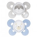 Chicco Physio Comfort Chupete Silicona 2pcs Beige Celeste 0-6m