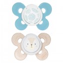 Chicco Physio Comfort Chupete Silicona 2uds Azul Claro Beige 6-16m